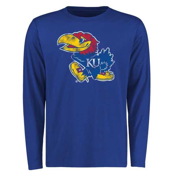 Kansas Jayhawks Big x26 Tall Classic Primary Long Sleeve WEM T-Shirt - Royal Blue,We sell and wholesale Kansas Jayhawks Big x26 Tall Classic Primary Long Sleeve WEM T-Shirt - Royal Blue on line form chian!